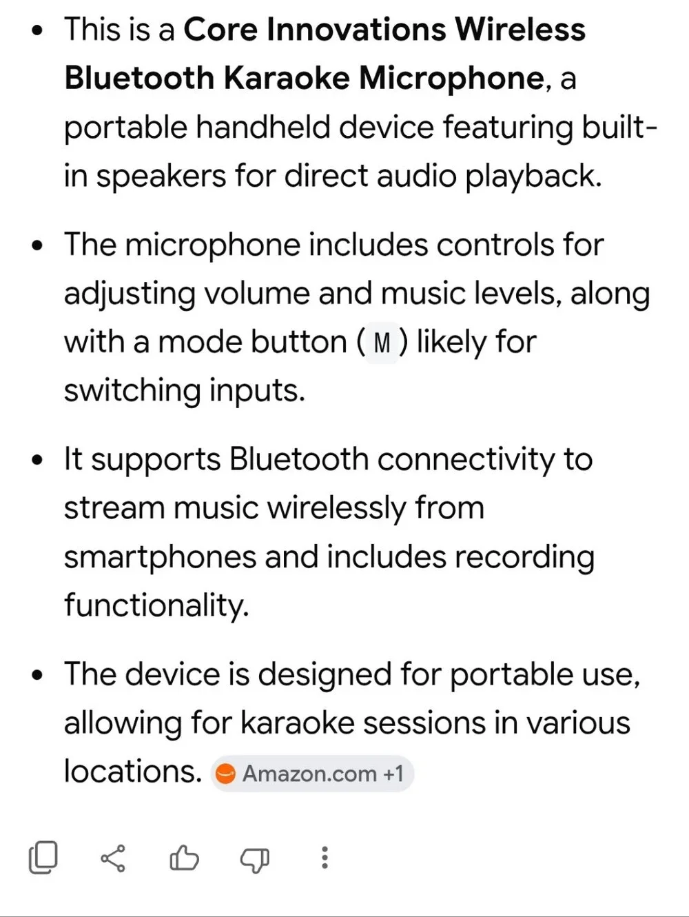 Wireless Handheld Karaoke Microphone - Black Wirh Case